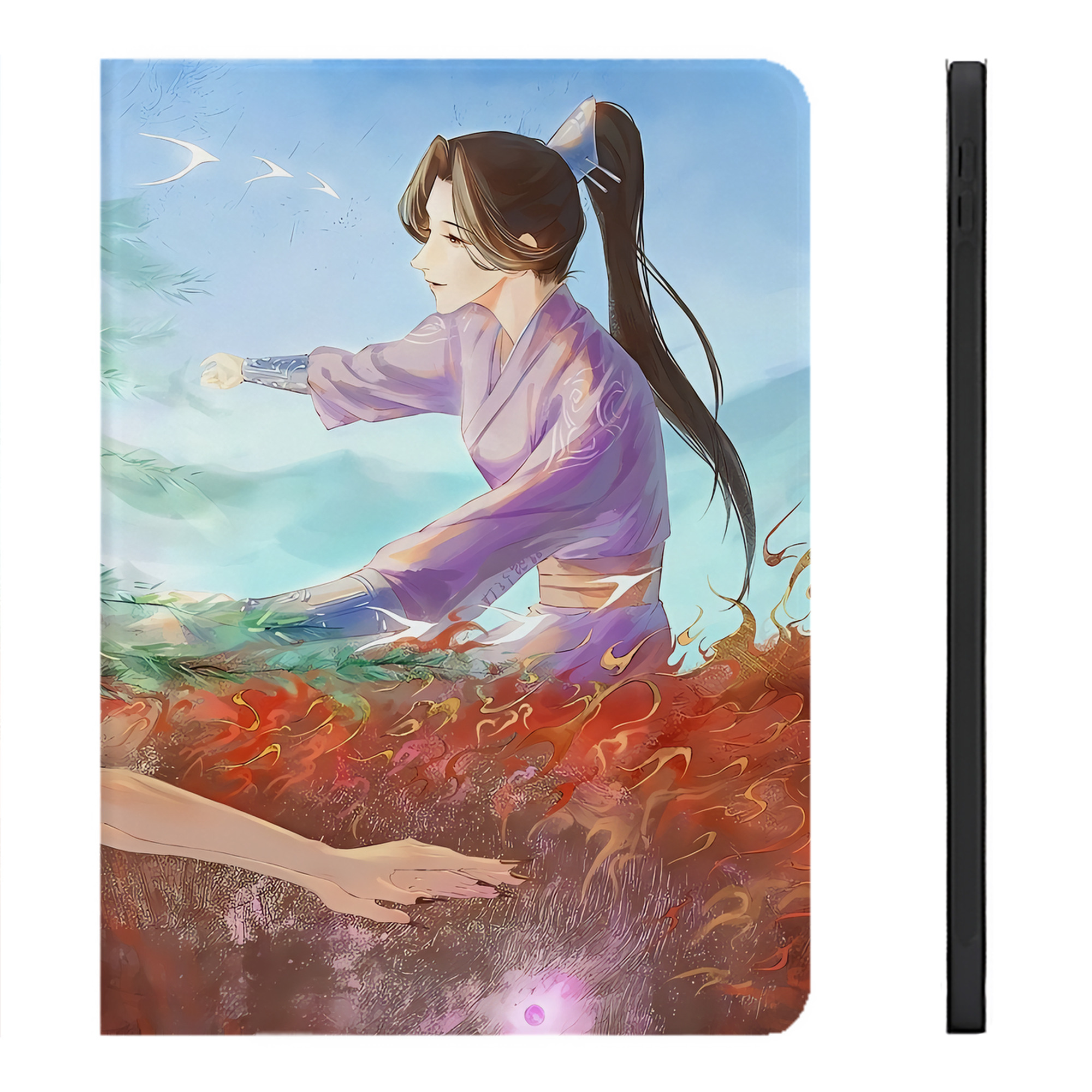 （画像用） Ne Zha 2 ナタ 魔童の大暴れ IPadケース ペンホルダー付き ブックスタイルデザイン